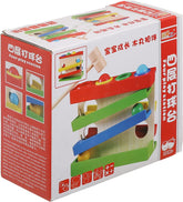 Wooden Hammer and Balls Toy, 4 Balls, 1 Hammer